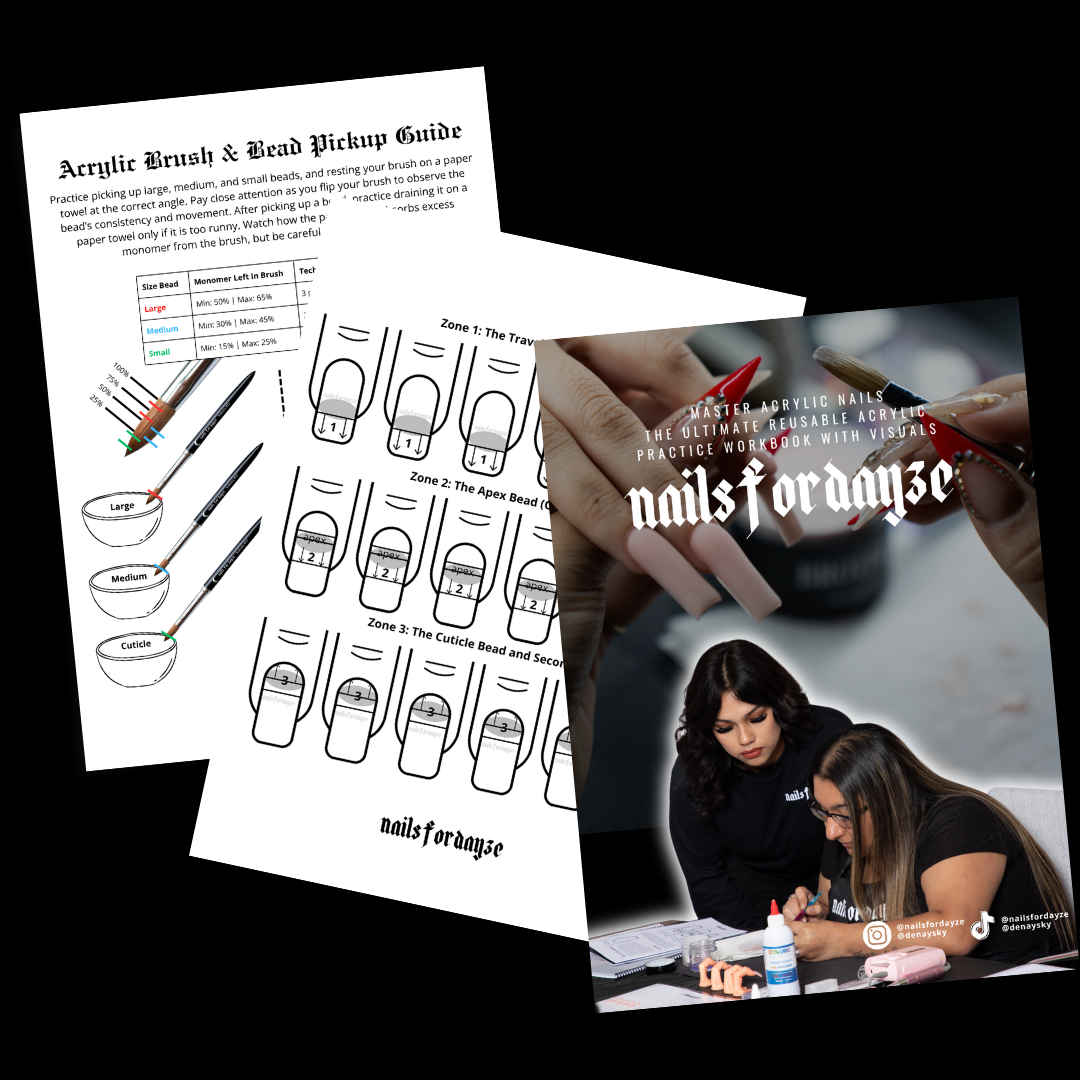 Master Acrylic Nails: The Ultimate Reusable Acrylic Practice Workbook with Visuals