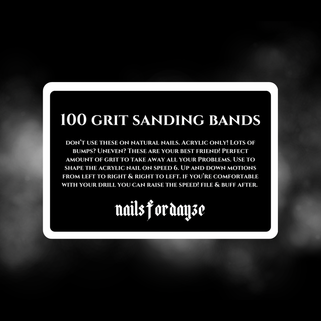 100 Grit Sanding Bands