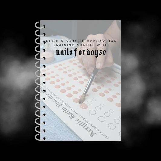 Physical Copy of NAILSFORDAYZE Acrylic Manual