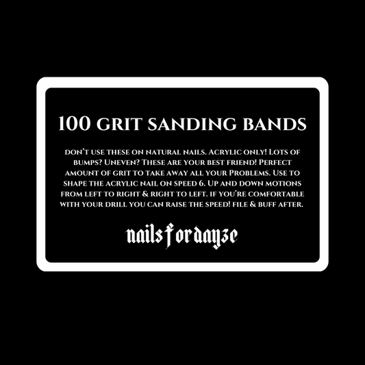 100 Grit Sanding Bands